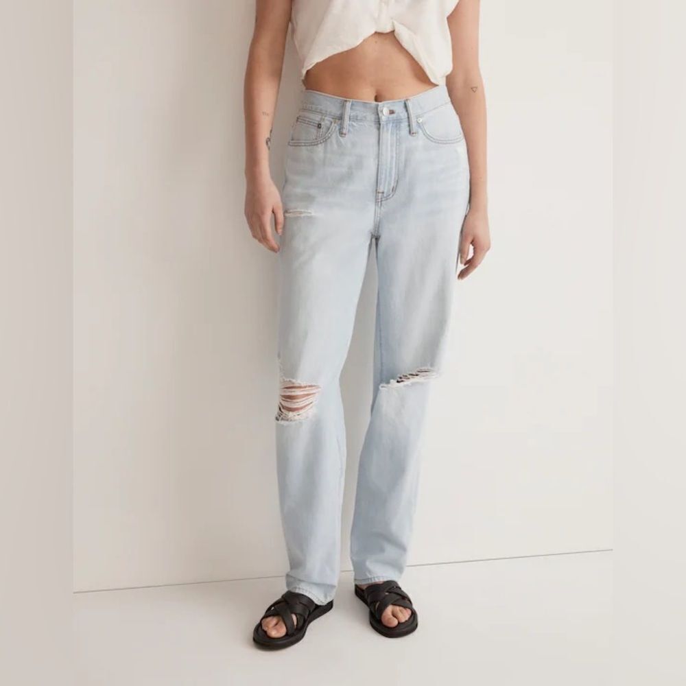 Madewell Slouchy Boyjean in Wrightlane Wash NJ212 Size 28
